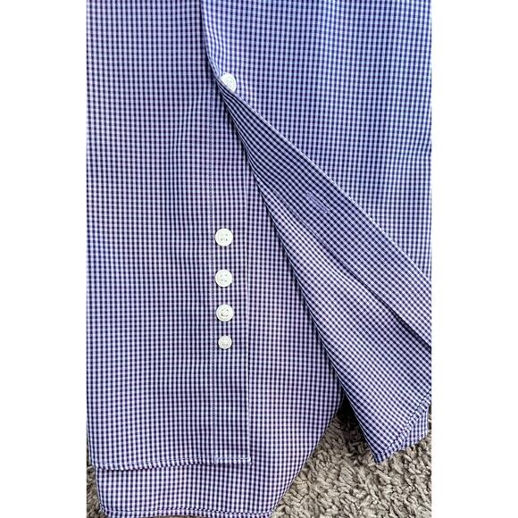 Awearness Kenneth Cole Men's Shirt 16 1/2 34/35 Purple Button Down Long Sleeve - Picture 4 of 9